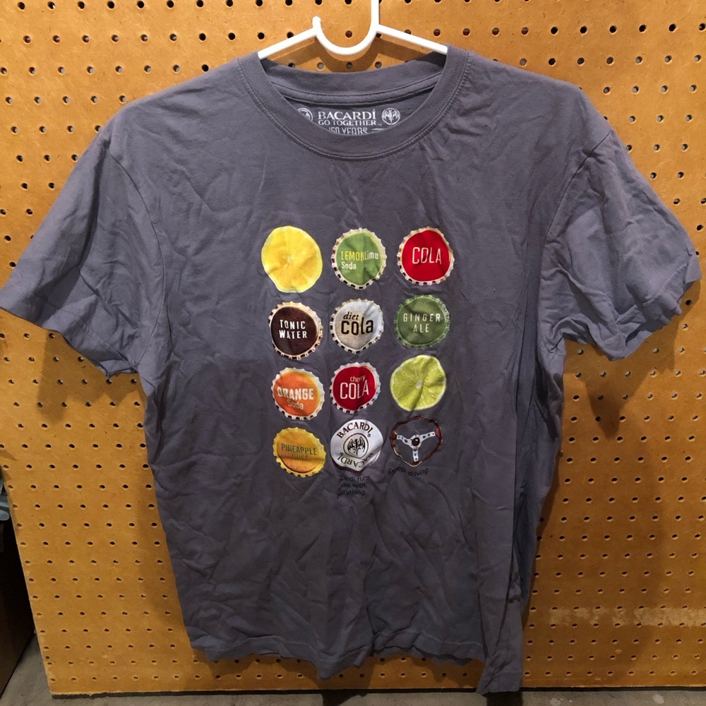 Bacardi Go Together 150 Years Gray Tee Shirt